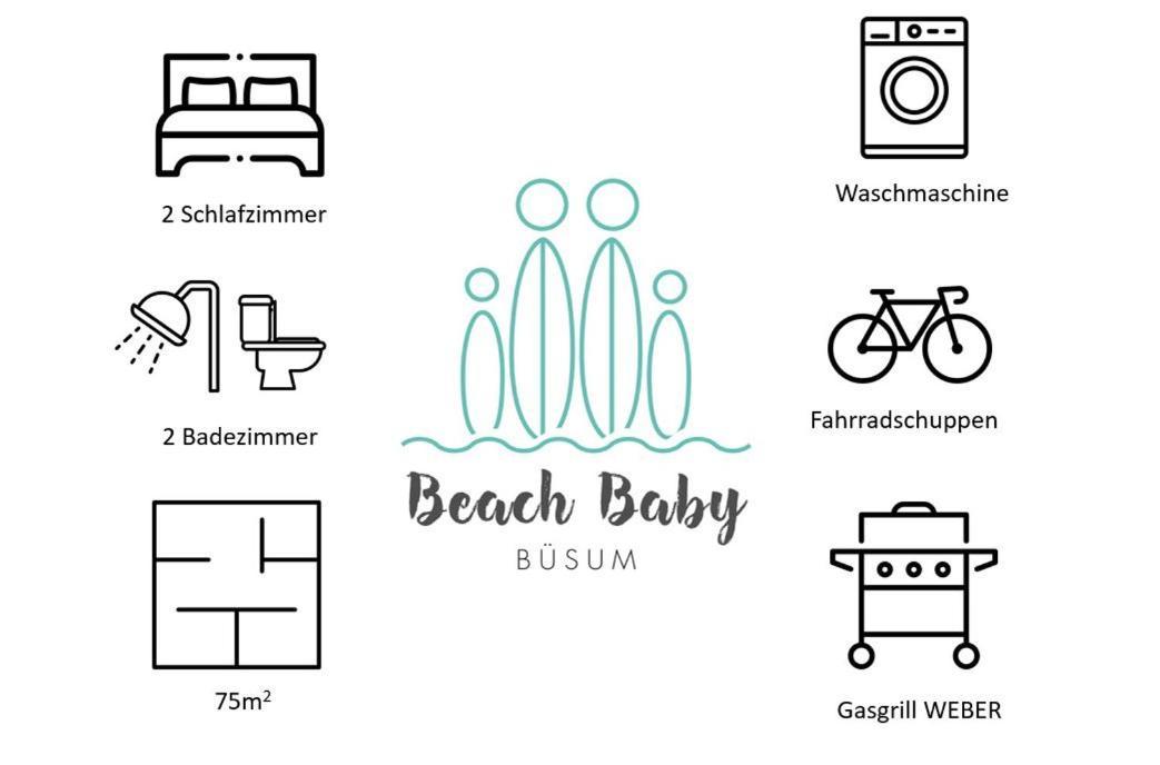 Ferienwohnung Beach Baby 2 Busum Bagian luar foto